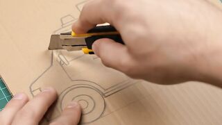 make a toy ambulance from cardboard