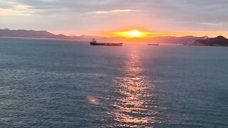 Beautiful Sunset at Sea