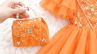 Vibrant Orange Princess Gown — Elegance from Indonesia 🇮🇩🧡✨