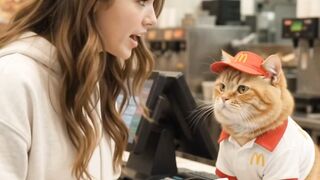 Cashier cat 😂