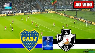 BOCA JR. X VASCO DA GAMA AO VIVO COM IMAGENS - COPA SULAMERICANA 2026 - JOGO DE HOJE - PES 2021