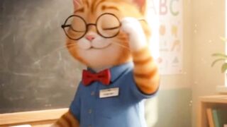 Cat is a teacher