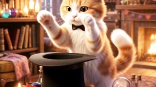 Cat is ha a magician 🎩