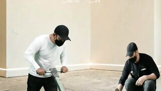 Luxury Living Room with Stunning 3D Gold Bar Epoxy Floor | Ultimate Luxury Interior