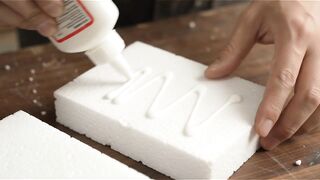 Turning Trash Styrofoam Into A Realistic White Cat - Satisfying Sculpture Art