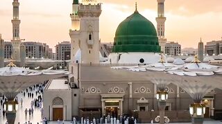 Peaceful atmosphere and grand architecture around Al-Masjid an-Nabawi
