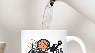 Stylish basketball Fan T-shirt Mugs