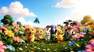Animal Sounds Song 🐶🐱🐮 | Fun Learning Song for Toddlers & Preschool Kids