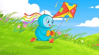 Robot Kartun Main Layang-Layang