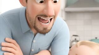 🤫 Dad and Baby have a secret! 👶😂