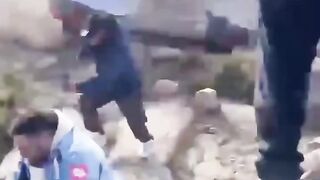 Running over those who were watching the rally