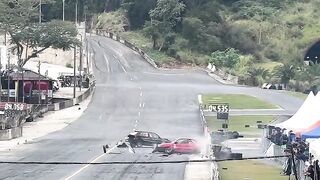 They collided at the start