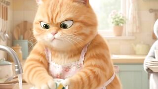 Cute Cat Prank Goes Wrong! 🐱🧽