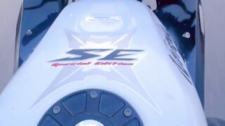 Afternoon ride on a 2 stroke ninja motor bike