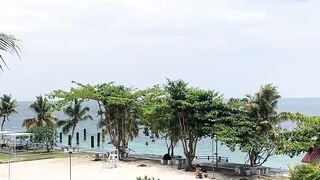 Beach atmosphere in Biak City, Papua