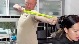 He intended to surprise his wife