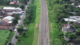 A train passes by