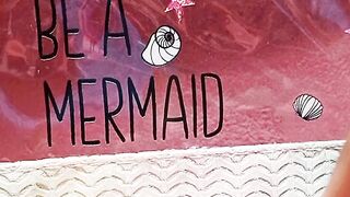 asmr Bag make up mermaid