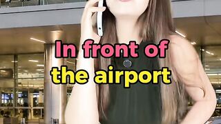 In front of the airport