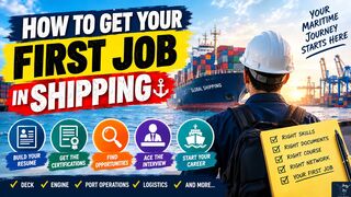 How to Get Your First Job in Shipping 🚢 | Shipping Career Guide