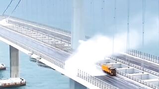 They Use a JET ENGINE to Clear Snow From This Bridge! 😱❄️