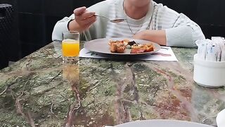 Breakfast at the hotel