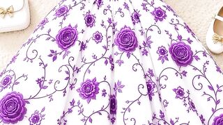 Lavender Floral Gown — Elegance from Indonesia 💜✨
