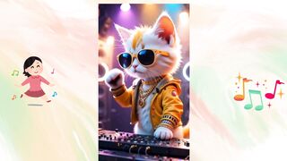 Gato DJ com um bom dia
