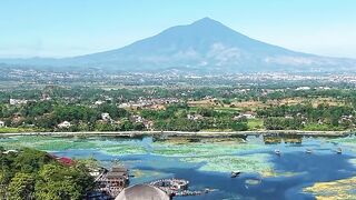 Pesona keindahan Jawa barat situ bagendit view gunung guntur