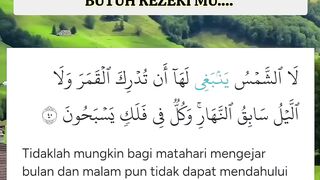 REZEKI MU AKAN DATANG  TEPAT PADA WAKTUNYA.  TIDAK  TERTUNDA, TIDAK TERLAMBAT.  SEMUA TERTATA SESUAI KETETAPAN PERCAYALAH.