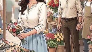 Clara comenzó con unas pocas flores y un pequeño puesto, pero su honestidad hizo que los clientes llegaran.