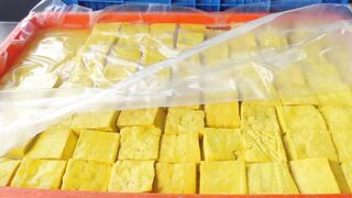 Fresh Yellow Tofu Ready for Cooking