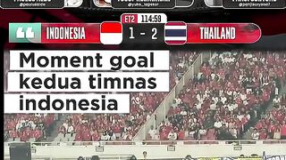 Moment goal kedua timnas Indonesia vs Thailand #timnasindonesia #fifaaseancup #podcast #sepakbola #fyp