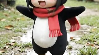 Penguin girl clumsy but cute Gugugaga