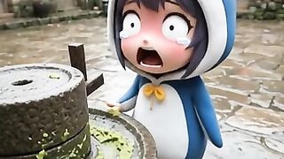 penguin girl Taste wsabi Gugugaga