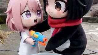Gugugaga penguin girl Prank Gone Wrong Funny Moment and cute 3