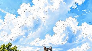 Kucing menikmati pemandangan