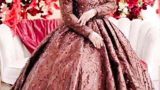 Timeless Bridal Beauty — Luxurious Brown Wedding Gown