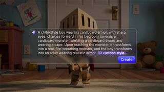 Al estilo de las animaciones de Disney, un niño de proporciones chibi (con una