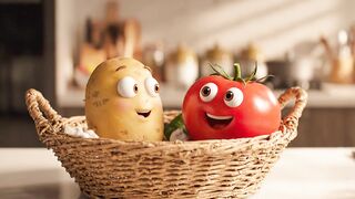 🥔 আলু ও 🍅 টমেটোর মজার কাণ্ড