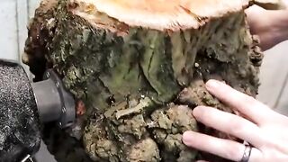 creative light bulb making from wood