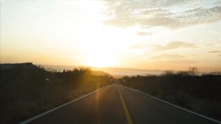 Golden Sunset Road Drive