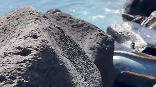 Monster river in the sea