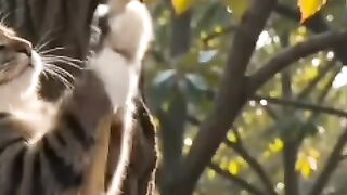 Hardworking Cats Harvesting Chestnuts!