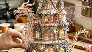 🏡🐉 Miniature Dragon Villa: Built with Tiny Hands! Step-by-Step Magic ✨