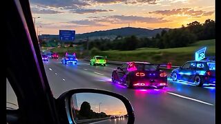 cool colorful cars