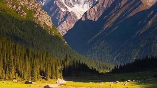 A perfect mountain view