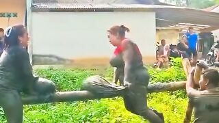 Epic Mud Pillow Fight Fail! 💥