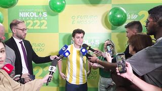 VEJA COLETIVA COMPLETA DE NIKOLAS FERREIRA, APÓS REELEIÇÃO À DEPUTADO FEDERAL.