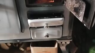 Um foguinho a lenha